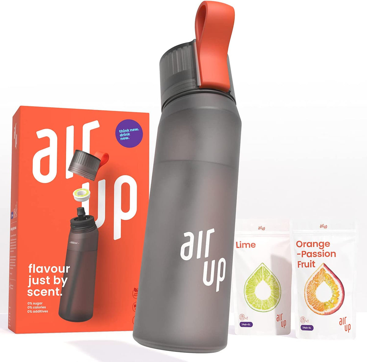 air up® Starter Kit – 1 x borraccia in trifenilmetano senza BPA da 600 –