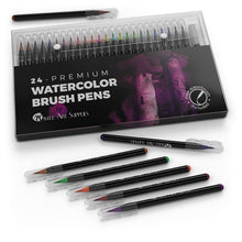 Carica l&#39;immagine nel visualizzatore di Gallery, Castle Art Supplies Watercolor Brush Set-24 penne vibrante Multicolore - Ilgrandebazar