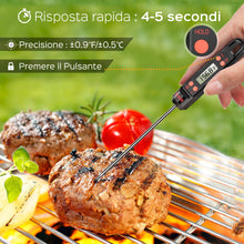Carica l'immagine nel visualizzatore di Gallery, Habor Termometro Cucina, Digitale da Cucina con 5S Lettura Black - Ilgrandebazar