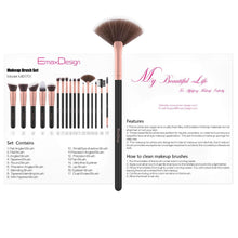 Carica l'immagine nel visualizzatore di Gallery, Pennelli Make Up EmaxDesign 17 pezzi Set di pennelli per trucco Fondotinta... - Ilgrandebazar