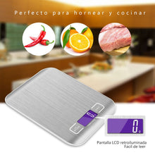 Carica l'immagine nel visualizzatore di Gallery, GPISEN Bilancia da Cucina Smart Digitale con Funzione Tare,5kg/11 lbs Argento - Ilgrandebazar