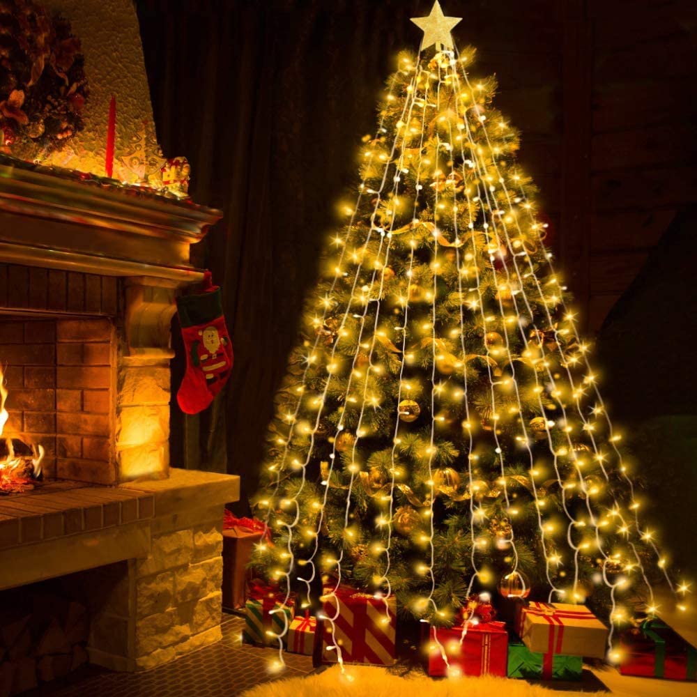 SALCAR 2 x 3 m - Tenda per luci esterne, 240 LED, ghirlanda luminosa con 8 modalità e timer, impermeabile IP44, decorazione per finestra di Natale, per interni esterni, balcone, feste, matrimoni SALCAR 2 x 3 m - Tenda per luci esterne, 240 LED, ghirlanda luminosa con 8 modalità e timer, impermeabile IP44, decorazione per finestra di Natale, per interni esterni, balcone, feste, matrimoni