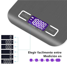 Carica l'immagine nel visualizzatore di Gallery, GPISEN Bilancia da Cucina Smart Digitale con Funzione Tare,5kg/11 lbs Argento - Ilgrandebazar