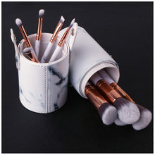 Carica l'immagine nel visualizzatore di Gallery, Ruesious 10PCS pennelli da trucco con marmo marmo, porta spazzolino, per...