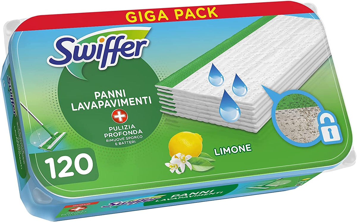 Panni Umidi Swiffer Per Pavimenti - Confezione Da 10 Con Profumo Al Limone - Foto 10