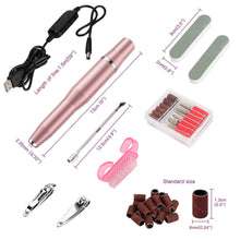 Carica l'immagine nel visualizzatore di Gallery, Fresa Unghie Elettrica, Carttiya Trapano Elettrico per Kit Nail Rosa - Ilgrandebazar