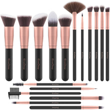 Carica l'immagine nel visualizzatore di Gallery, Pennelli Make Up EmaxDesign 17 pezzi Set di pennelli per trucco Fondotinta... - Ilgrandebazar