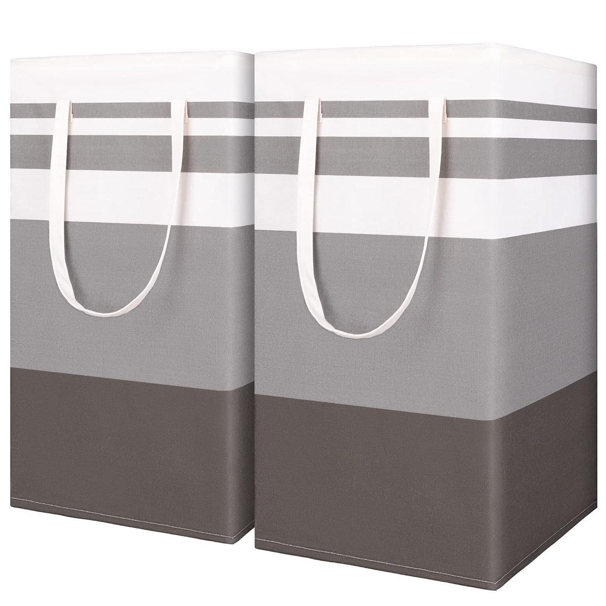 Cesto Portabiancheria 75L Pieghevole - Con Manici, Tessuto Oxford Impermeabile, Per Bagno E Lavanderia - Foto 9