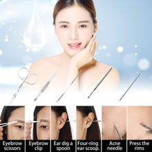 Carica l'immagine nel visualizzatore di Gallery, 18PCS Tagliaunghie Set, Tencoz Kit Cura Unghie Donna Manicure e Black 18 - Ilgrandebazar