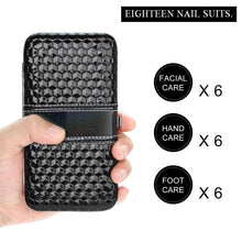 Carica l'immagine nel visualizzatore di Gallery, 18PCS Tagliaunghie Set, Tencoz Kit Cura Unghie Donna Manicure e Black 18 - Ilgrandebazar