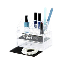 Carica l'immagine nel visualizzatore di Gallery, Ordinare&Co Cosmetic Organizer Blocco 2 Cassetti Non applicable, Trasparente