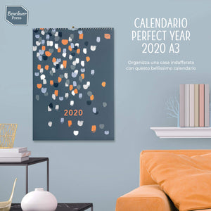 Boxclever Press Perfect Year Calendario 2020 (In Italiano) A3 con A3, Green - Ilgrandebazar