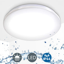 Carica l&#39;immagine nel visualizzatore di Gallery, Plafoniera LED, lampada da soffitto o parete per bagno, luce bianca naturale...
