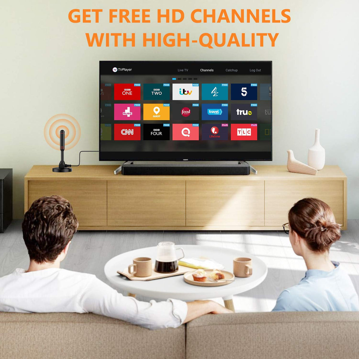 Bqeel Antenna tv interna per digitale terrestre HDTV TV