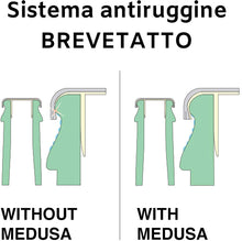 Carica l'immagine nel visualizzatore di Gallery, 200pz. Tappi corona con bidul Medusa Ø 29 mm. BREVETTO ANTIRUGGINE adatti all'imbottigliamento di vino fermo, frizzante e spumante + Omaggio 2 tappi fungo per richiudere le bottiglie (Rosso)