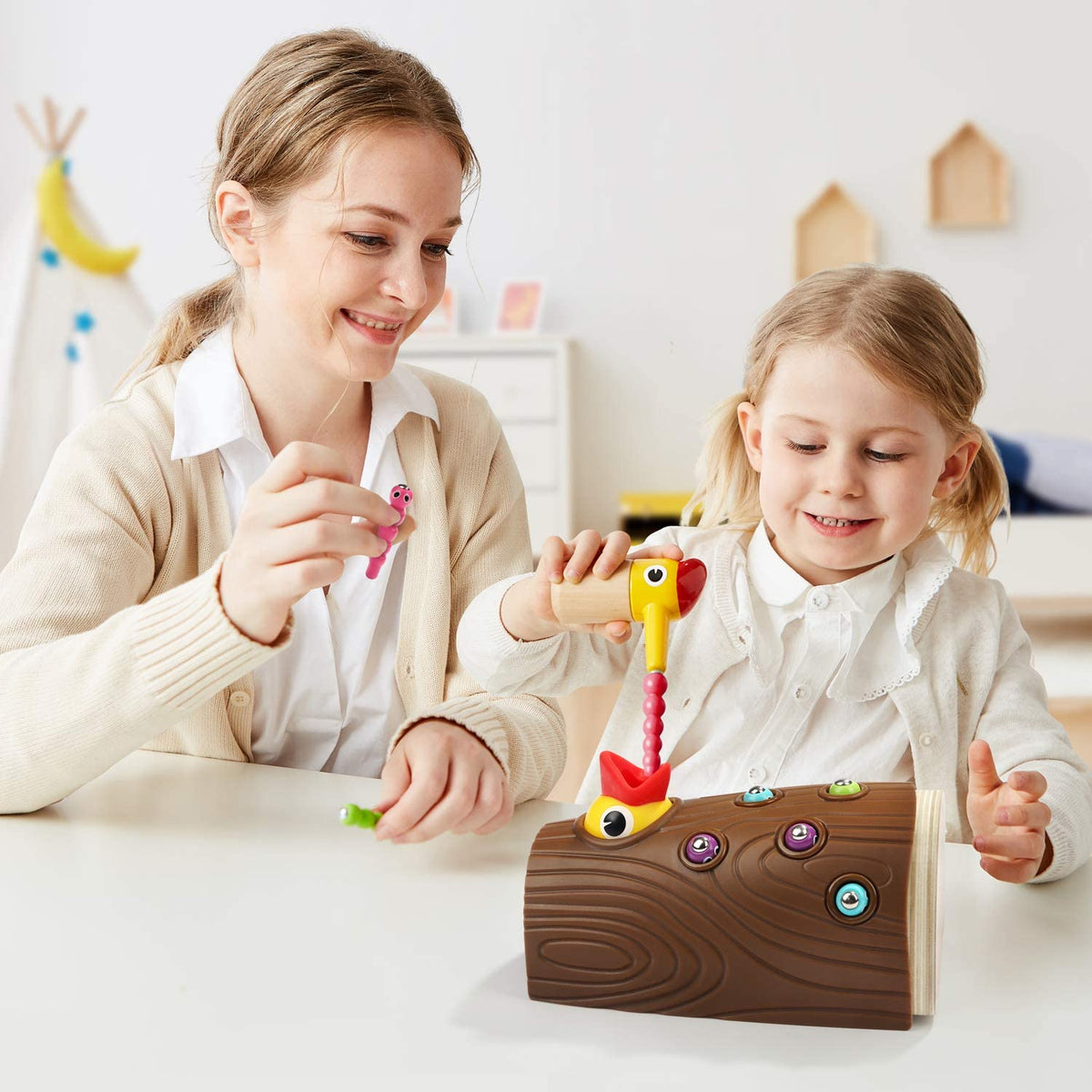 Nene Toys Gioco Magnetico Educativo per Bambini 2+ Anni – Nutri l