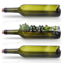 Carica l&#39;immagine nel visualizzatore di Gallery, Vaso Vetro Bottiglia di Vino (3Pz) Vasi Moderni da Interno 22,5 x 5,8cm -... - Ilgrandebazar