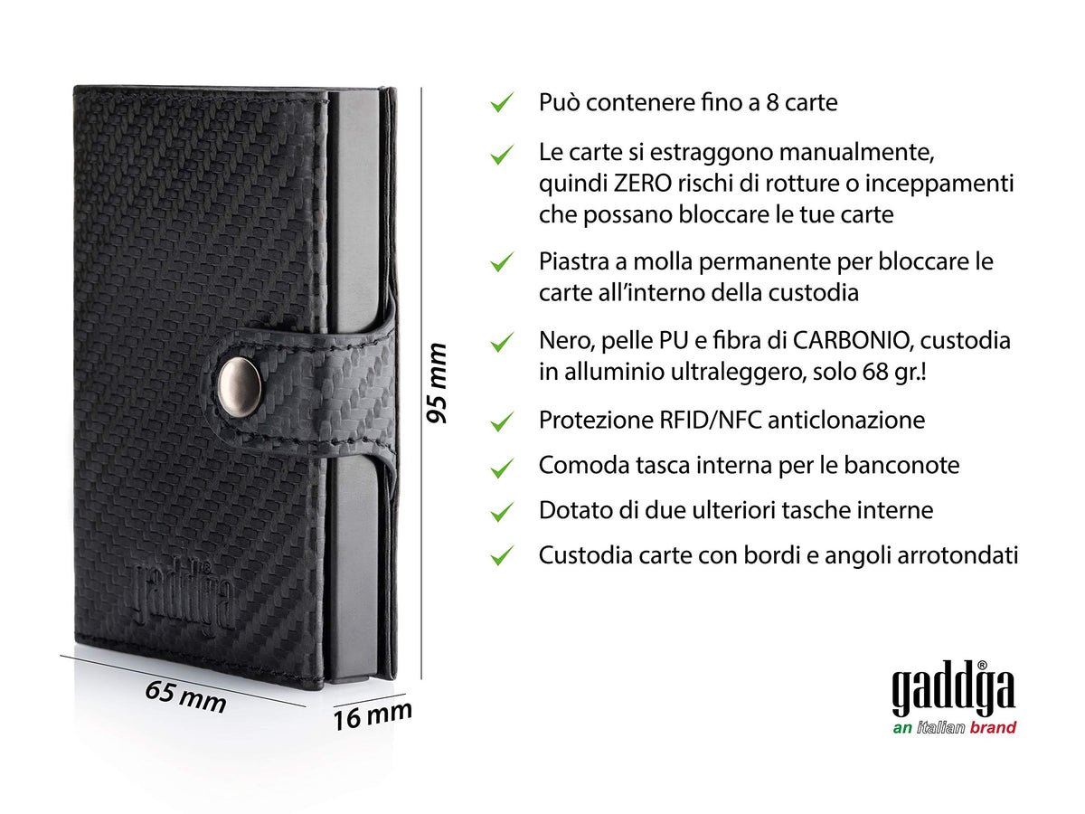 Porta Carte Di Credito In Pelle Con Blocco RFID: Portafoglio - Foto 4