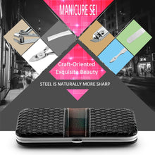 Carica l'immagine nel visualizzatore di Gallery, 18PCS Tagliaunghie Set, Tencoz Kit Cura Unghie Donna Manicure e Black 18 - Ilgrandebazar