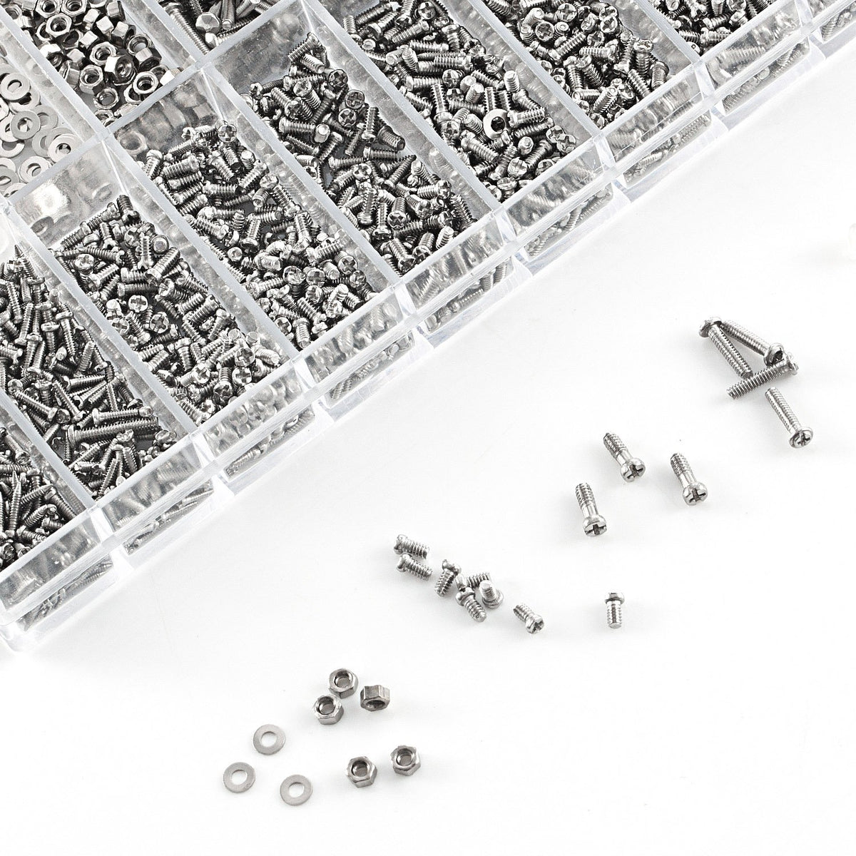 Kit Di Riparazione 1000 Viti Micro Per Occhiali, Orologi, Elettronica - Misure M1.6, M1.7, M2, M2.5, M3 - Foto 10