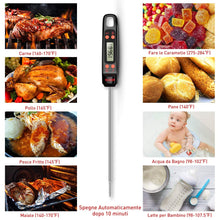 Carica l'immagine nel visualizzatore di Gallery, Habor Termometro Cucina, Digitale da Cucina con 5S Lettura Black - Ilgrandebazar