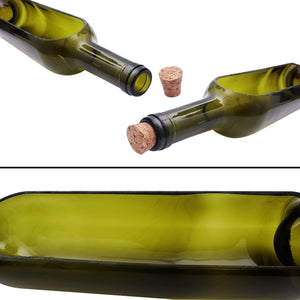 Vaso Vetro Bottiglia di Vino (3Pz) Vasi Moderni da Interno 22,5 x 5,8cm -... - Ilgrandebazar