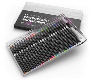 Castle Art Supplies Watercolor Brush Set-24 penne vibrante Multicolore - Ilgrandebazar