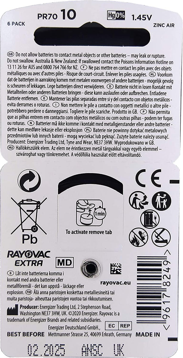 Rayovac 60 Batterie Per Apparecchi Acustici: 10 Migliori Del 2026 - Foto 6