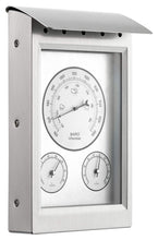Carica l'immagine nel visualizzatore di Gallery, GardenMate Stazione meteorologica analogica 3 in 1 - Telaio argento