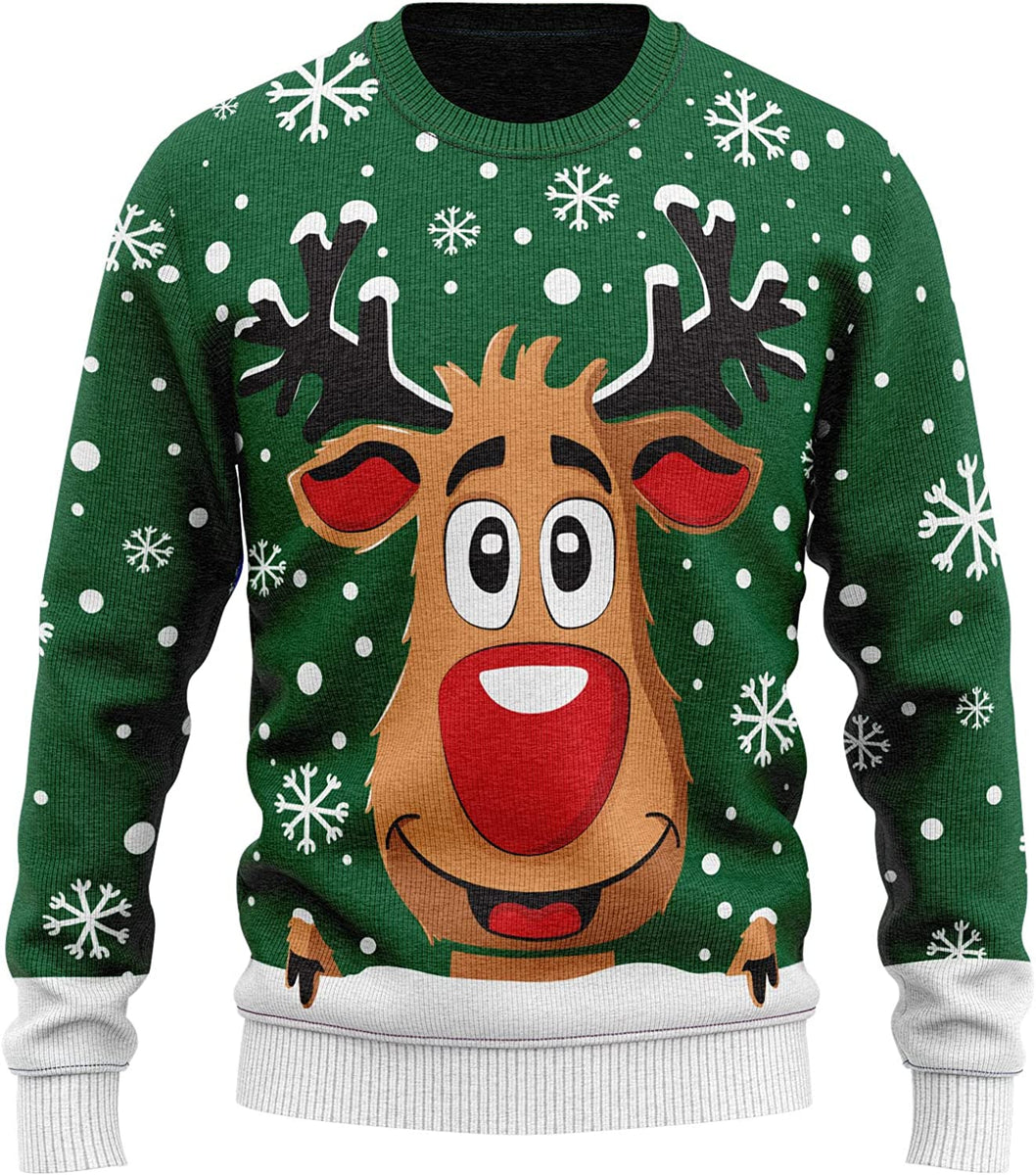 JAP Maglione Natalizio Rudolf la Renna vestibilita Perfetta Senza pr Ilgrandebazar