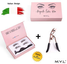 Carica l'immagine nel visualizzatore di Gallery, Ciglia Finte Magnetiche Riutilizzabili 2.0 by M.Y.L. | Effetto piccolo, nero - Ilgrandebazar