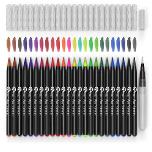 Castle Art Supplies Watercolor Brush Set-24 penne vibrante Multicolore - Ilgrandebazar