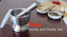 Carica l'immagine nel visualizzatore di Gallery, Tera Mortaio e Pestello in Acciaio Inox 18/8 Pillole Spezia Macinino... - Ilgrandebazar