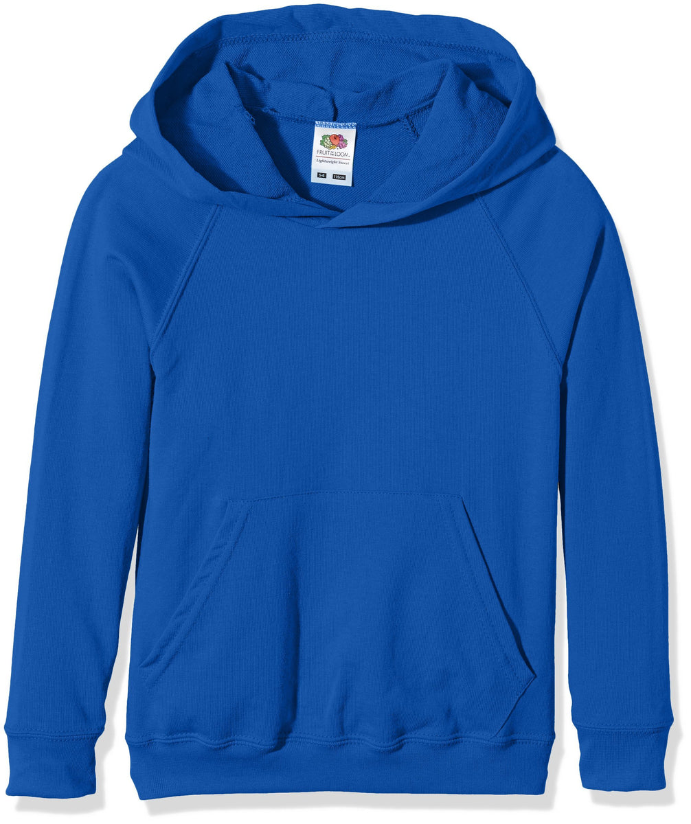 Fruit Of The Loom Felpa Con Cappuccio Per Bambino, Viola, 70% Cotone 30% Poliestere, Senza Coulisse