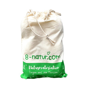 8-Natur, set di palline per asciugatrice XXL in confezione 8-9 cm, Bianco - Ilgrandebazar