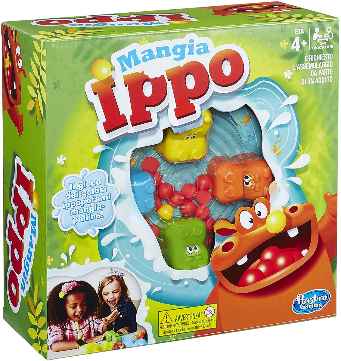 Hasbro Gaming Mangia Ippo Gioco in Scatola, 98936456 Hasbro Gaming Mangia Ippo Gioco in Scatola, 98936456