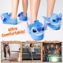 Carica l'immagine nel visualizzatore di Gallery, Disney Pantofole Donna - Ciabatte Con Pelo Baby Yoda Stitch Ih Oh 35-41 - Ciabatte Pelose Donna Calde Gadget (Blu Stitch, 38-39 EU)