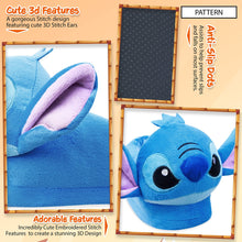 Carica l'immagine nel visualizzatore di Gallery, Disney Pantofole Donna - Ciabatte Con Pelo Baby Yoda Stitch Ih Oh 35-41 - Ciabatte Pelose Donna Calde Gadget (Blu Stitch, 38-39 EU)