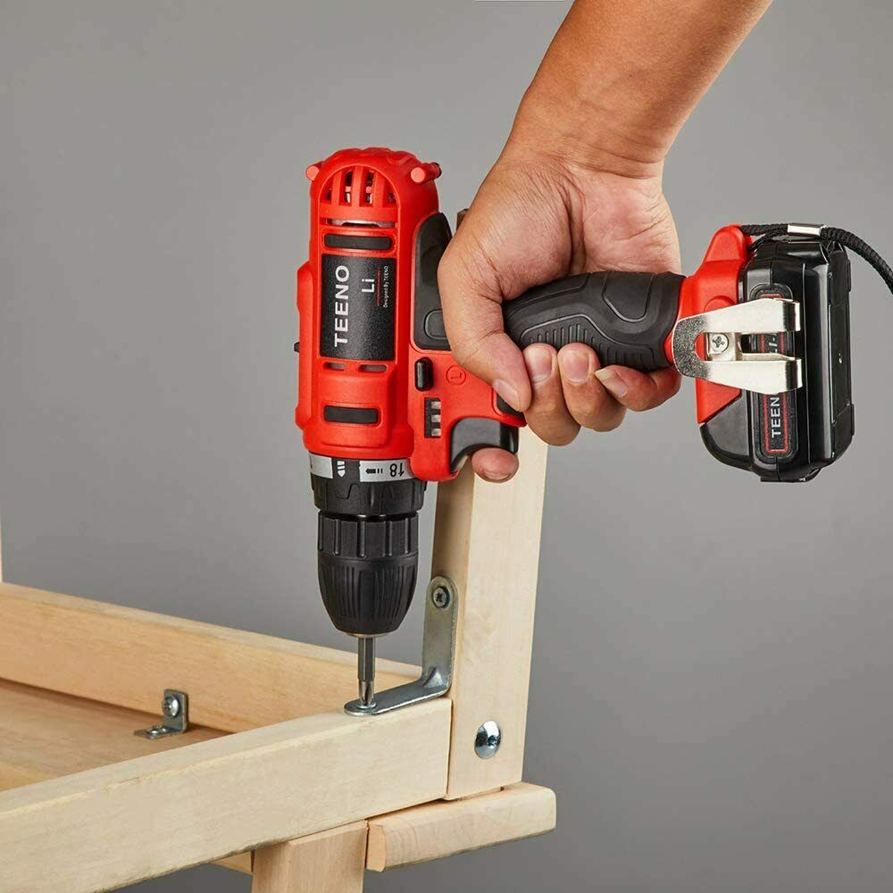 Trapano Avvitatore A Batteria 21V | 40N.m | 2 Batterie | 24 Accessori | Per Casa E Giardino - Foto 4