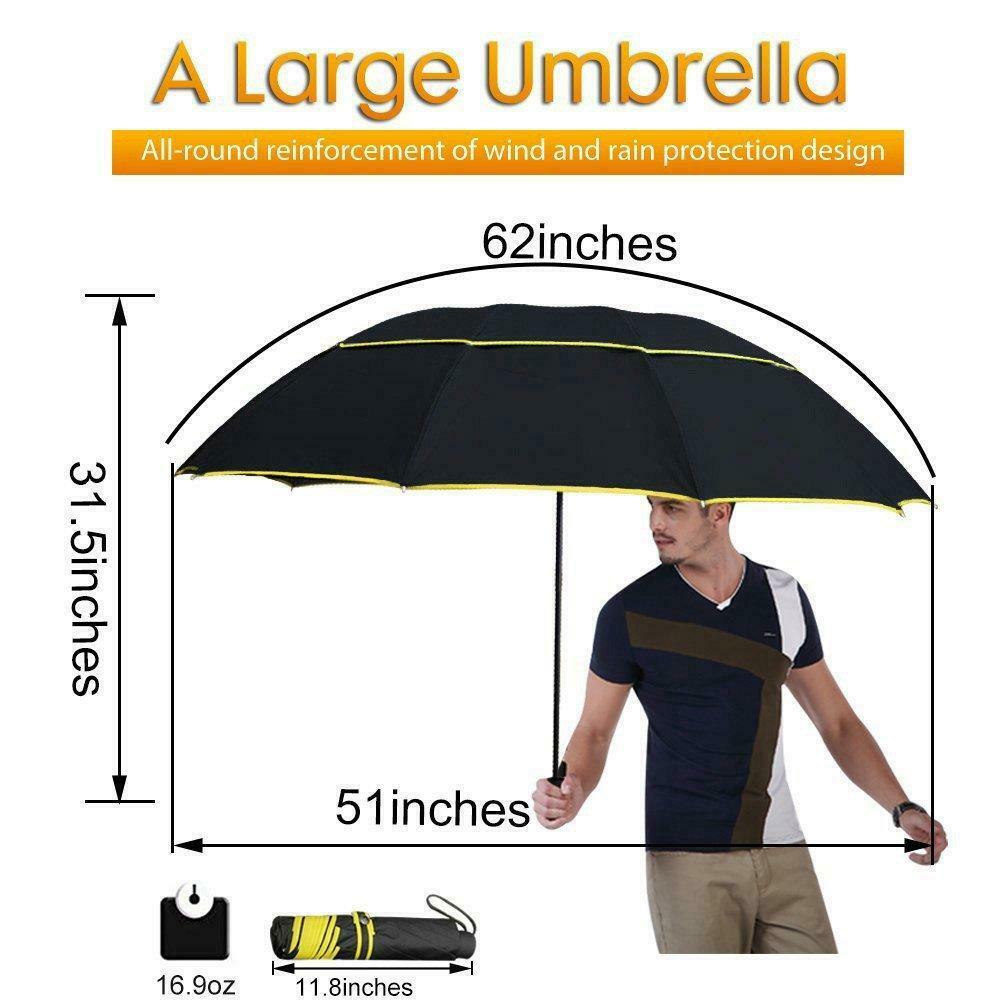 Golf ombrello pieghevole, compatto grande da viaggio Doppio