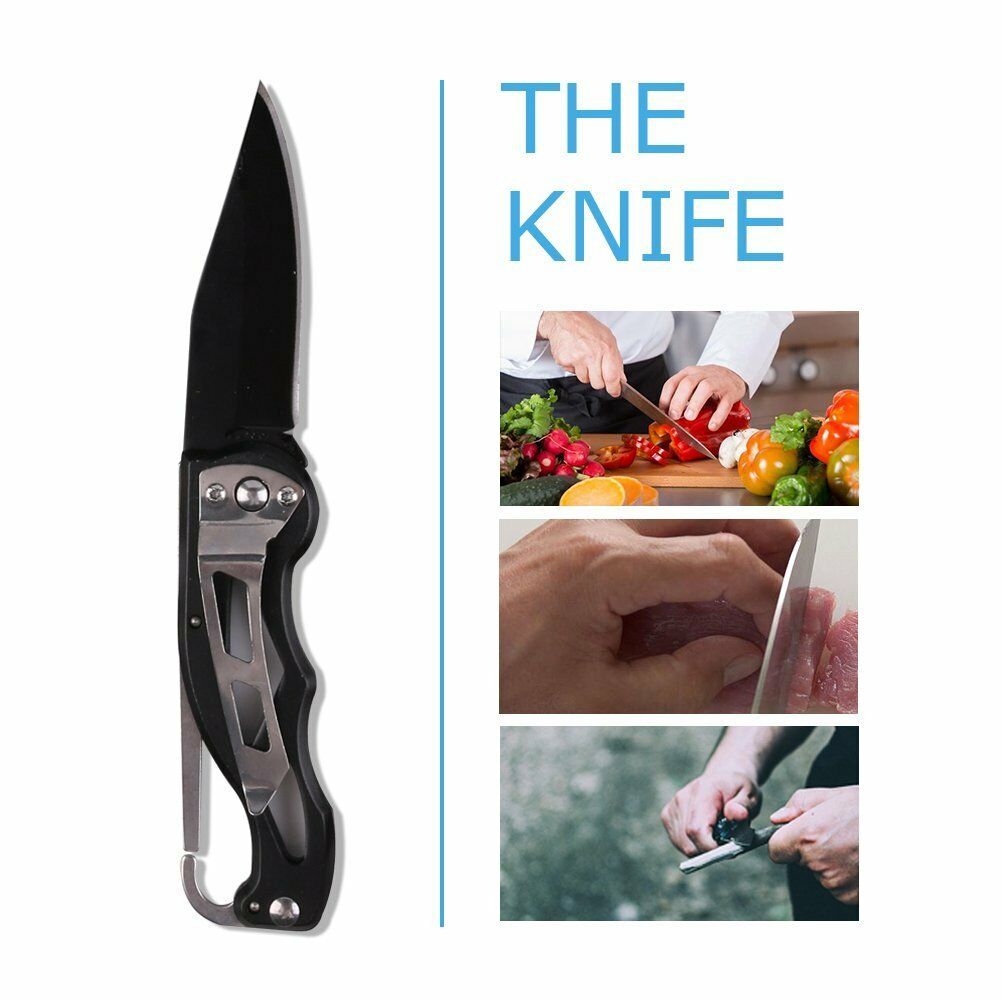 Set Da Campeggio 9 Pezzi Con Bicchiere Pieghevole - Posate E Accessori Portatili Per Outdoor - Foto 3