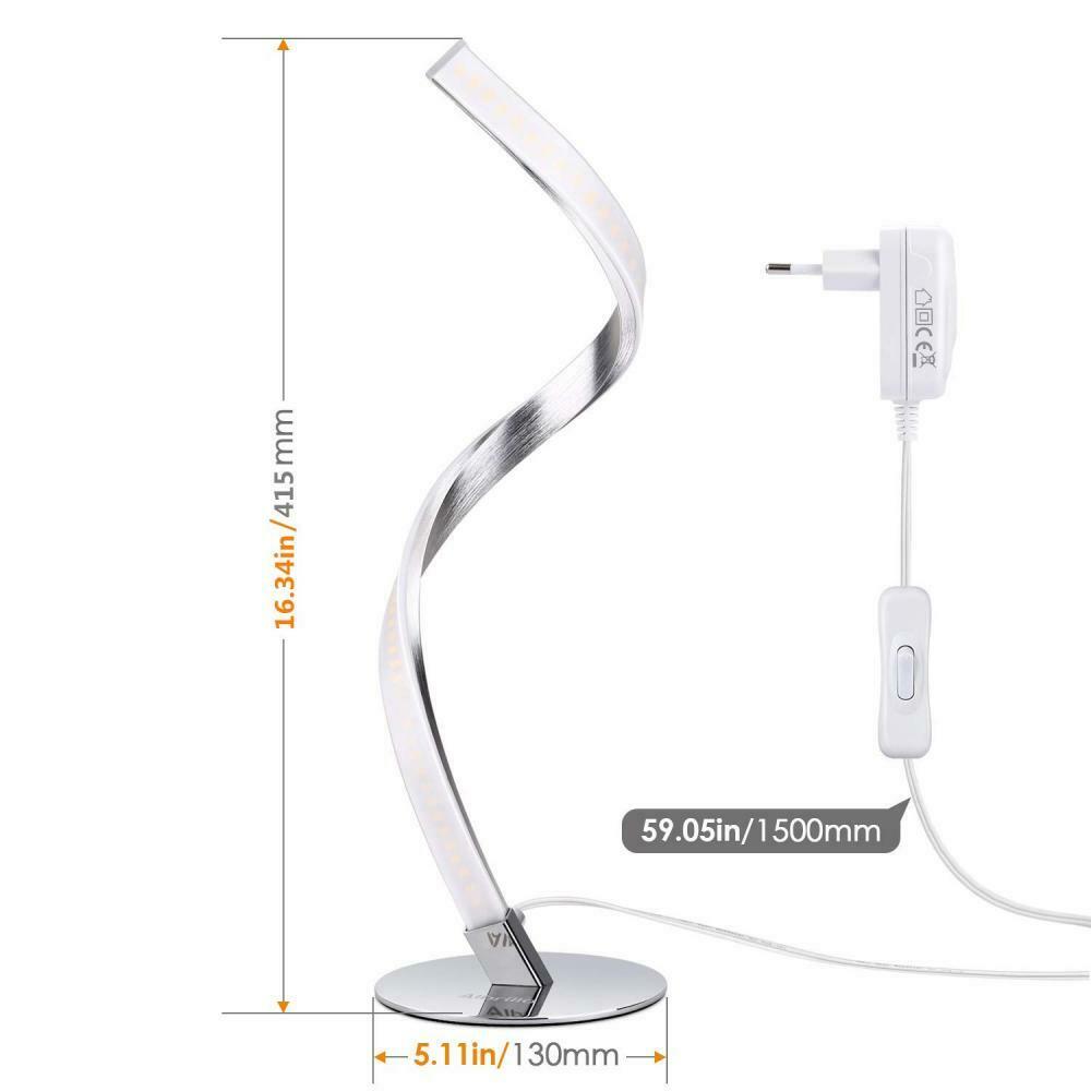 XINYASEE Lampade da tavolo moderne a LED,Lampada da tavolo creativa,Lampada da tavolo dimmerabile a 3 temperature di colore,Lampade da comodino per la camera da letto (Bianco XINYASEE Lampade da tavolo moderne a LED,Lampada da tavolo creativa,Lampada da tavolo dimmerabile a 3 temperature di colore,Lampade da comodino per la camera da letto (Bianco