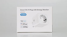 Carica l&#39;immagine nel visualizzatore di Gallery, Meross Presa Smart Bluetooth con Monitoraggio Consumi, Presa Intelligenti 16A, Presa WiFi Schuko Compatibile con Alexa, Google Home e SmartThings, Controllo Vocale e Remoto App, 3840W, 2 Pezzi