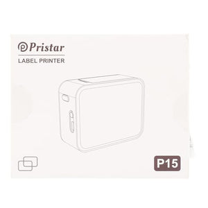 Pristar P15 Mini Etichettatrice Bluetooth - Portatile Stampante per etichette termica, Etichettatrice Etichette Adesive, Ricarica USB, Compatibile con i sistemi Android e iOS - Bianca