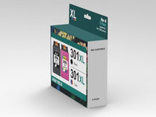 Carica l&#39;immagine nel visualizzatore di Gallery, Heroil 301 XL 301XL Cartucce d&#39;inchiostro Rigenerato per HP 301 XL Nero e Colore Compatibile per HP OfficeJet 2620 2622 4504 4630 5534 Envy 4500 5530 5532 Deskjet 1000 1010 1510 2050 2540 3050（2-Pack