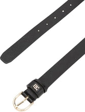 Carica l'immagine nel visualizzatore di Gallery, Tommy Hilfiger Donna Cintura Essential Effortless 2,5 cm Cintura in Pelle, Nero (Black), 95 cm