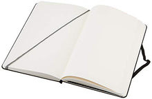 Carica l'immagine nel visualizzatore di Gallery, Amazon Basics Taccuino classico con pagine bianche, Misura Grande, Nero, 13.5 x 21 cm