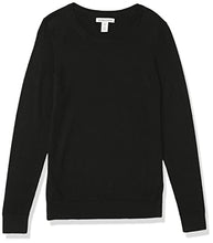 Carica l'immagine nel visualizzatore di Gallery, Amazon Essentials Maglione Girocollo Leggero A Maniche Lunghe (Taglie Forti Disponibili) Donna, Nero, S