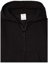Carica l&#39;immagine nel visualizzatore di Gallery, Amazon Essentials Felpe con Cappuccio Foderate in Pile con Cerniera Bambine e Ragazze, Nero, 8 Anni