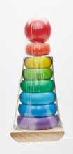 Carica l&#39;immagine nel visualizzatore di Gallery, Melissa &amp; Doug Gioco Torre Bambini con Anelli Impilabili Arcobaleno in Legno | Piramide | Incastri Educativi | Giochini Regalo 18 Mesi
